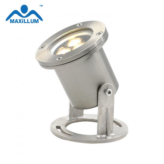 high power stainless steel underwater light, out pool