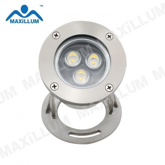 high power stainless steel underwater light, out pool