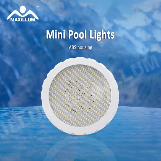 ABS frame lens Epoxy resin MINI pool light with threading