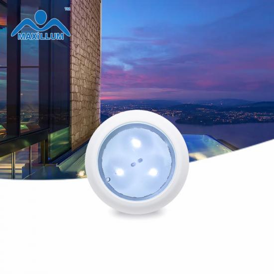 DC 3Watt cool white Thin Flat resin pool light